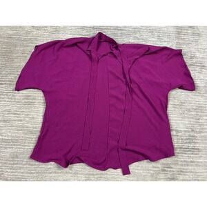 Shein‎ Top Womens Large Purple Polyester Short Sleeve Casual